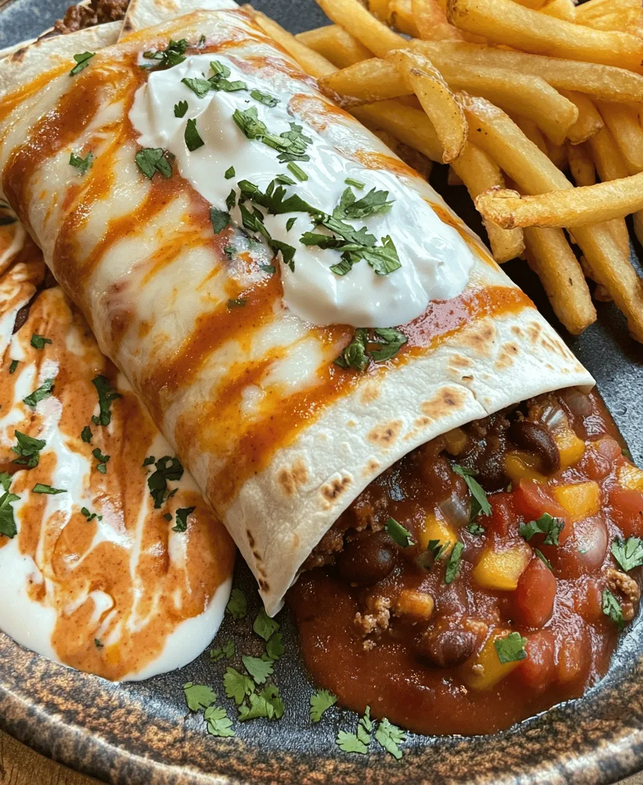 When it comes to comfort food, few dishes can match the delightful combination of cheesy beef burritos paired with crispy fries. This hearty meal captures the essence of indulgence, providing a satisfying blend of flavors and textures that are sure to please everyone at the table. The burritos, bursting with savory ground beef, creamy cheese, and flavorful spices, are perfectly complemented by the addition of golden, crispy fries, creating an irresistible culinary experience for family dinners, gatherings, or even a casual weeknight meal.
