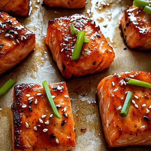 Crispy Honey Garlic Salmon Bites are an irresistible dish that combines the flavors of sweet, savory, and slightly spicy, making them a standout choice for any meal. This recipe transforms succulent salmon fillets into bite-sized treats that are easy to prepare and packed with flavor. The crispy coating, achieved through frying, contrasts beautifully with the tender fish, while the honey garlic glaze adds a mouthwatering finish that will have everyone asking for seconds.