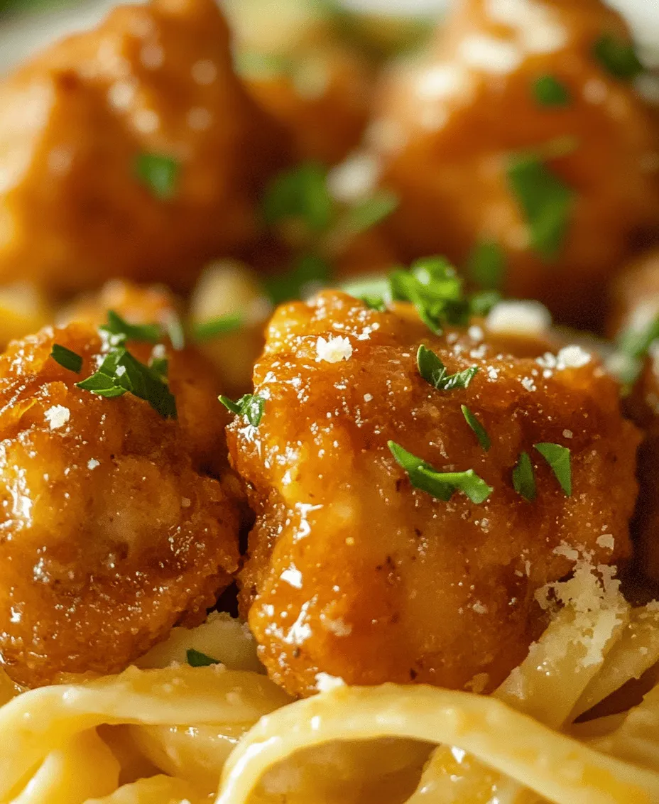 In the realm of comfort food, few dishes can compete with a creamy pasta paired with succulent chicken. The Garlic Butter Chicken Bites with Savory Creamy Parmesan Pasta is a delightful meal that perfectly balances rich flavors and satisfying textures. This dish is not just a feast for the palate; it also provides a comforting embrace after a long day, making it a staple for many home cooks. The combination of tender, flavorful chicken bites sautéed in garlic butter, paired with a luscious creamy parmesan pasta, elevates this recipe from an ordinary meal to a gourmet experience.