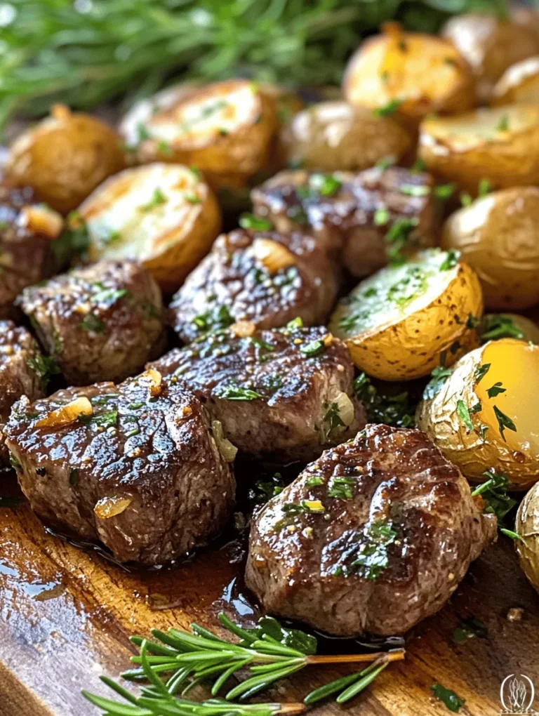When it comes to creating a memorable meal that combines simplicity with indulgence, few dishes can rival Sizzling Garlic Butter Steak Bites and Potatoes. This dish captures the essence of comfort food while delivering a burst of rich, savory flavors that tantalize the taste buds. The harmony between tender steak bites and perfectly cooked baby potatoes, all enveloped in a luxurious garlic butter sauce, makes this recipe not just a meal but an experience.
