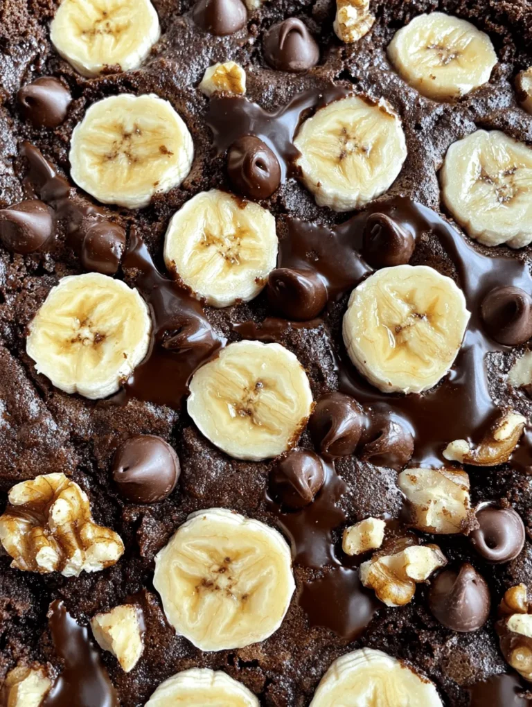 A successful batch of Banana Bliss Brownies starts with understanding the ingredients that bring this recipe to life. Here’s a closer look at each component: