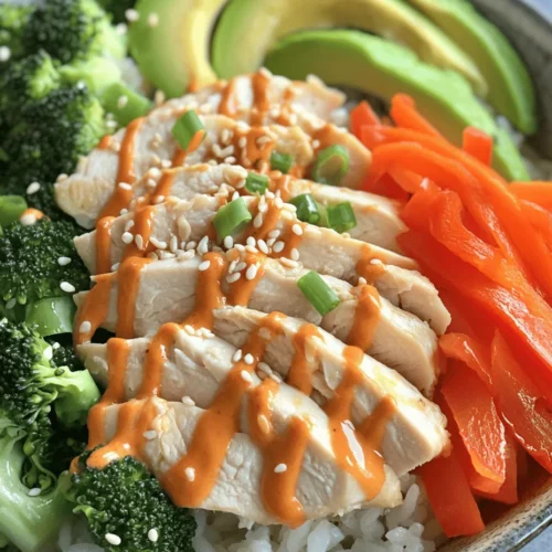 If you’re in search of a meal that’s as colorful as it is delicious, look no further than the Bang Bang Chicken Bowl. This vibrant dish brings together an enticing mix of flavors and textures that will tantalize your taste buds while also providing a nutritious dining experience. The Bang Bang Chicken Bowl is not just a feast for the eyes; it’s a wholesome meal option that combines lean protein, fresh vegetables, and a creamy, spicy sauce that elevates the entire dish.