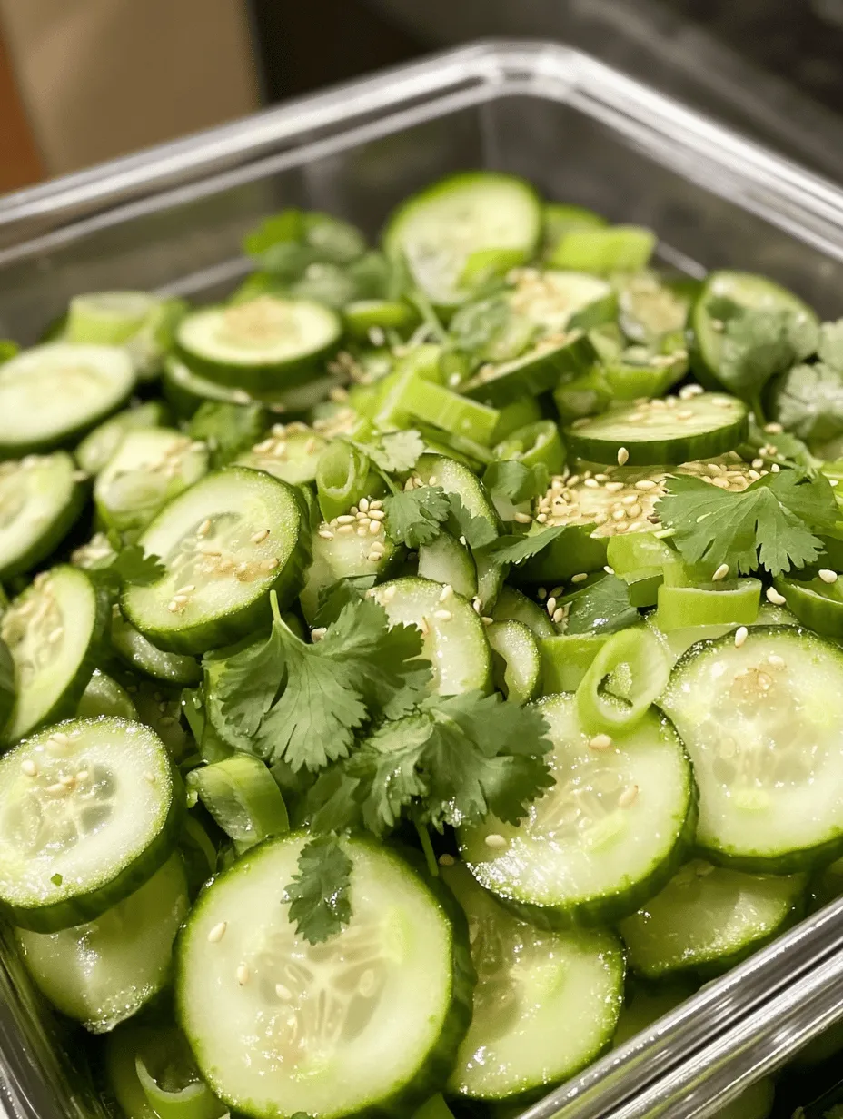 Cucumber salads are a staple in many Asian cuisines, celebrated for their refreshing qualities, vibrant flavors, and health benefits. Among these, the Crisp & Zesty Asian Cucumber Salad stands out as a delightful dish that embodies the essence of summer while providing a refreshing crunch. This salad is not just a side; it can easily be a light meal, perfect for those warm days when you crave something cool and invigorating.