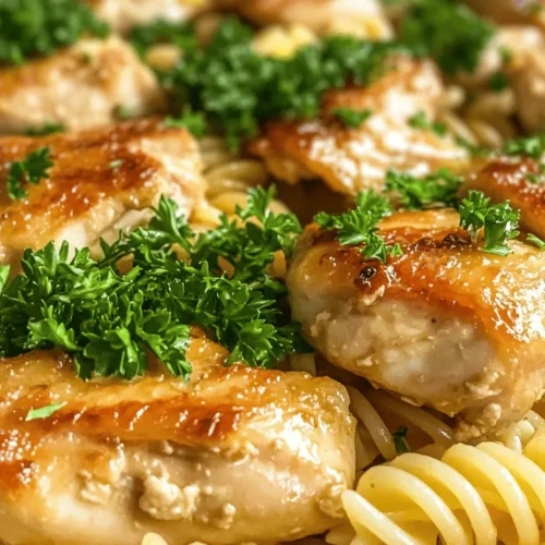 When it comes to comfort food, few dishes can match the creamy, indulgent flavors of a well-prepared pasta dish. One standout option that has been capturing taste buds is Creamy Garlic Butter Chicken and Rotini in Parmesan Sauce. This delightful recipe combines tender chicken, perfectly cooked rotini pasta, and a rich, creamy sauce that envelops every bite in a velvety embrace. The flavors of garlic, butter, and Parmesan create a harmonious blend that not only satisfies hunger but also warms the heart.