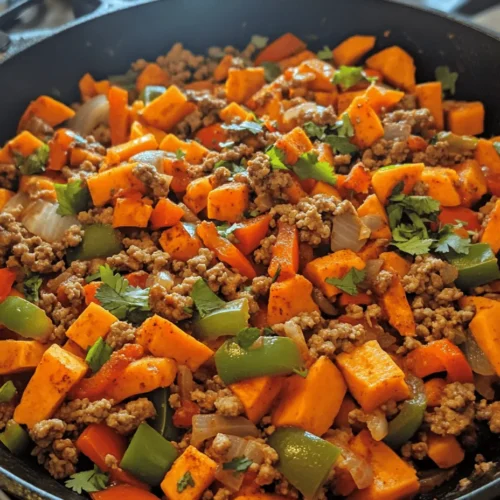 In the realm of quick and healthy weeknight dinners, the Ground Turkey Sweet Potato Skillet stands out as a deliciously satisfying option. Not only is this dish easy to prepare, but it also packs a powerful nutritional punch. Combining lean ground turkey with the natural sweetness of sweet potatoes creates a perfect balance of flavors and textures, making it a favorite among health-conscious eaters.