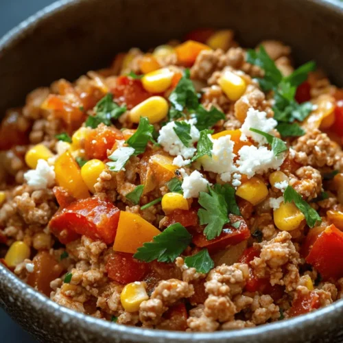 Welcome to the vibrant world of Spicy Turkey & Pepper Delight. This dish is not just a meal; it's an experience that combines the rich flavors of ground turkey with the freshness of bell peppers, creating a culinary delight that's both nutritious and satisfying. In today's fast-paced lifestyle, the importance of preparing healthy, flavorful meals cannot be overstated. This recipe stands out as a perfect solution, allowing you to indulge in a delicious dish without compromising your health goals.