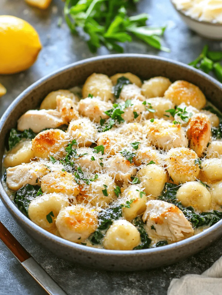 If you’re seeking a dish that combines convenience with mouthwatering flavor, look no further than One-Pot Lemon Chicken Gnocchi Delight. This recipe encapsulates the essence of comfort food while delivering a refreshing twist thanks to its bright lemony notes. Imagine tender chicken, pillowy gnocchi, and vibrant greens all simmered together in a creamy sauce that is as satisfying as it is simple. This dish is perfect for weeknight dinners, impressing guests, or just indulging in a hearty meal that doesn’t require hours of cleanup.