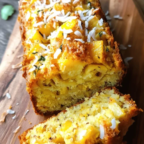 Embark on a delightful culinary journey as we explore the vibrant flavors of Hawaiian Banana Bread. This unique recipe harmoniously combines the natural sweetness of ripe bananas, the juicy tang of crushed pineapple, and the rich texture of shredded coconut to create a moist and flavorful loaf. Offering a taste of the islands right from your kitchen, this Hawaiian banana bread is perfect for any occasion—be it breakfast, a mid-day snack, or a delicious dessert. With its tropical essence, it promises to be a hit with family and friends alike.