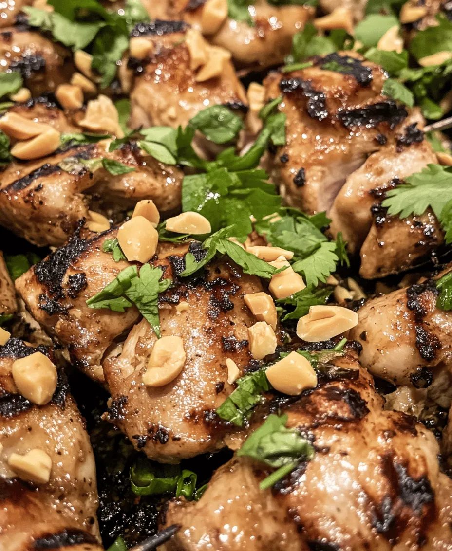 Thai cuisine has taken the world by storm, celebrated for its vibrant flavors, aromatic spices, and exquisite balance of sweet, salty, sour, and spicy elements. Thai dishes are not only delicious but also cater to a variety of dietary preferences, making them a favorite among food lovers globally. One dish that stands out in the realm of Thai culinary delights is the grilled chicken skewer. These delectable morsels are versatile, perfect for any occasion, whether it’s a summer BBQ, a weeknight dinner, or entertaining guests at a gathering.