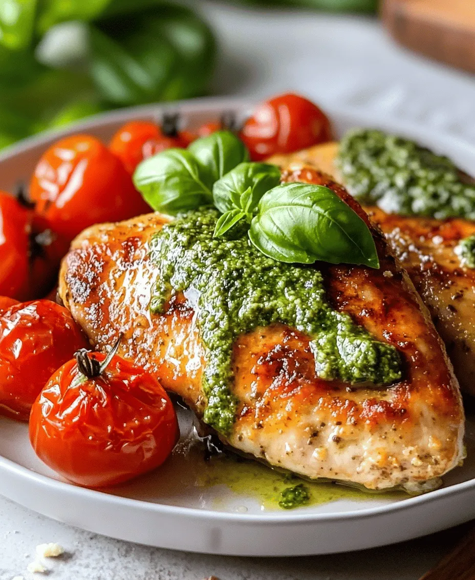 If you’re searching for a dish that combines comfort, flavor, and visual appeal, look no further than Creamy Pesto Chicken with Roasted Tomatoes. This dish not only tantalizes the taste buds but also offers a vibrant splash of color to your dining table, making it perfect for any occasion—from a cozy weeknight dinner to an elegant gathering with friends. The creamy texture of the chicken, combined with the burst of flavor from roasted tomatoes, creates a harmony of taste that is both satisfying and memorable.
