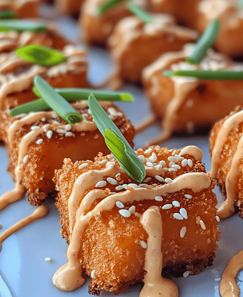 Welcome to the delightful world of crispy Bang Bang Salmon Bites! This dish is not just a meal; it's an experience that combines a medley of textures and flavors that will tantalize your taste buds. With tender salmon encased in a crunchy panko coating, these bites are elevated by a creamy, spicy Bang Bang sauce that adds a wonderful kick. Whether you’re looking to impress guests at a dinner party, searching for a family-friendly dinner option, or just craving a satisfying weeknight treat, this recipe is your ticket to culinary bliss.