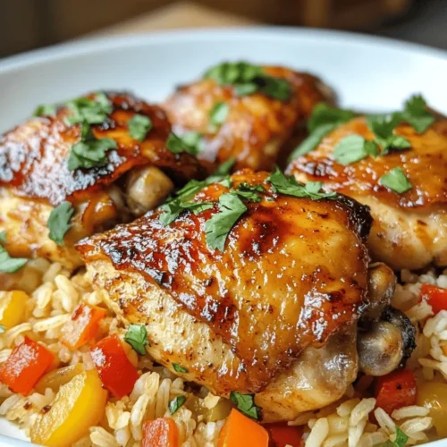 In today’s fast-paced world, where time often feels like a luxury, one-pan meals have emerged as a culinary lifesaver. These delightful dishes bring a symphony of flavors to your table while minimizing the chaos of kitchen cleanup. Among the myriad of one-pan options, the One-Pan Honey BBQ Chicken Rice stands out as a true crowd-pleaser. This recipe blends tender chicken, fluffy rice, and a medley of vegetables, all infused with a rich, sweet, and tangy honey BBQ sauce that will make your taste buds dance.