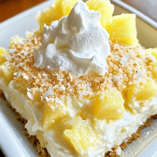 In the world of desserts, few things can compete with the allure of a no-bake treat. With their simplicity and ease of preparation, no-bake desserts have surged in popularity, particularly during the warmer months when turning on the oven can feel like a burden. Among these delightful options, tropical flavors reign supreme, bringing a taste of paradise to the plate. One such enticing recipe is the "Tropical Delight: No Bake Pineapple Cream Dessert." This refreshing dessert combines the sweet and tangy taste of pineapple with a rich and creamy texture, making it a perfect choice for any occasion, whether it's a summer barbecue, a birthday celebration, or simply a treat to enjoy after dinner.
