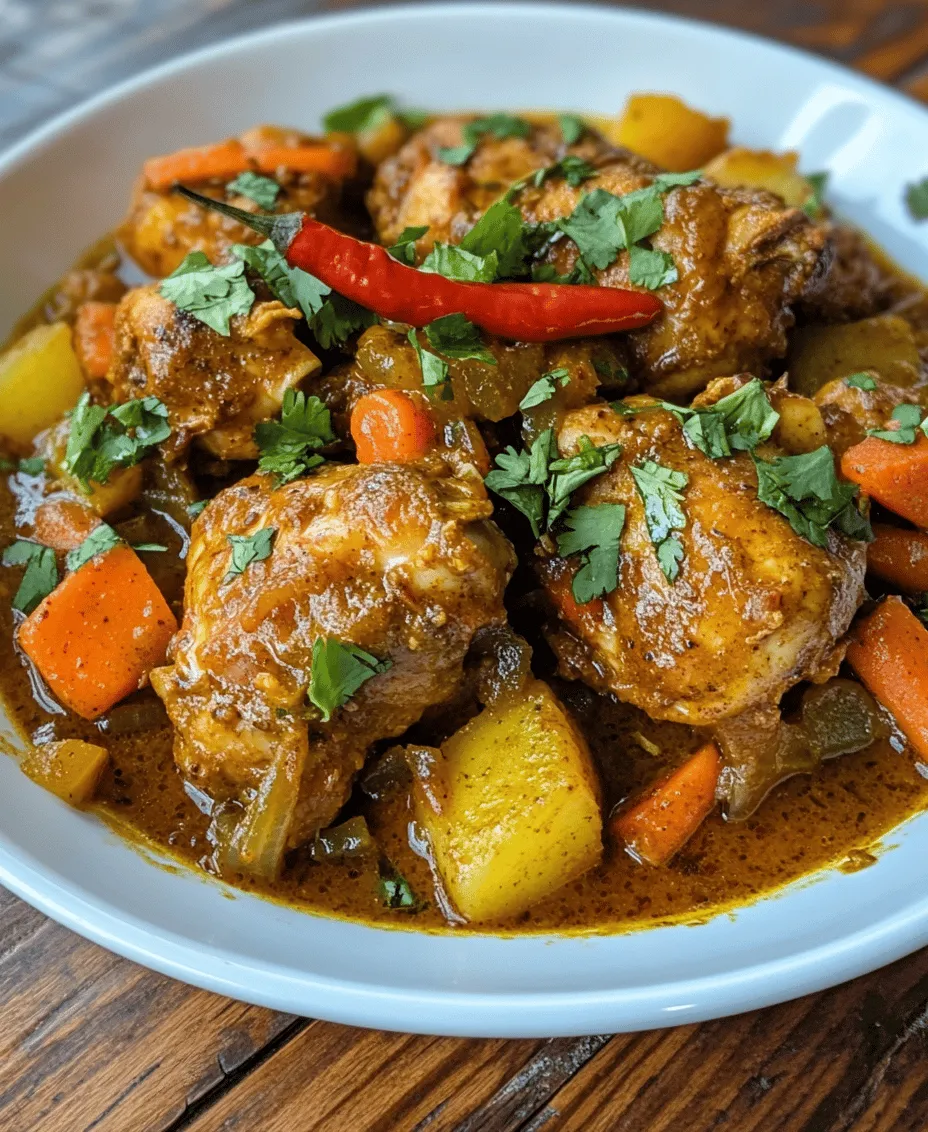 Explore the rich and vibrant flavors of Jamaican cuisine with this Authentic Jamaican Curry Chicken recipe. Known for its unique blend of spices and aromatic ingredients, this dish embodies the essence of Caribbean cooking. It’s more than just a meal; it’s an experience that transports you to the sunny shores of Jamaica with each bite. This chicken curry is infused with a variety of flavors that reflect the nation’s diverse cultural influences, making it a beloved staple in Jamaican households. Whether you’re looking to impress guests at a gathering or simply enjoy a comforting meal at home, this recipe will guide you step-by-step to creating a flavorful and satisfying dish.