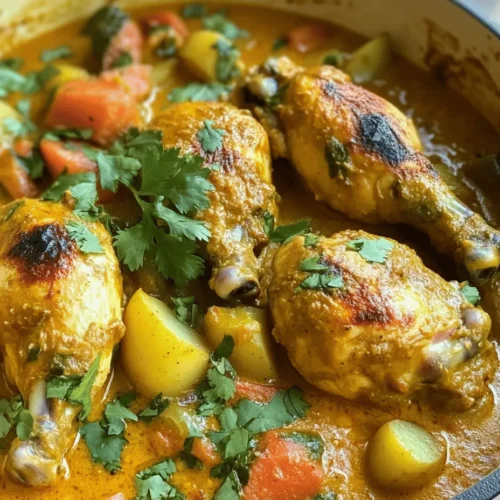Explore the rich and vibrant flavors of Jamaican cuisine with this Authentic Jamaican Curry Chicken recipe. Known for its unique blend of spices and aromatic ingredients, this dish embodies the essence of Caribbean cooking. It’s more than just a meal; it’s an experience that transports you to the sunny shores of Jamaica with each bite. This chicken curry is infused with a variety of flavors that reflect the nation’s diverse cultural influences, making it a beloved staple in Jamaican households. Whether you’re looking to impress guests at a gathering or simply enjoy a comforting meal at home, this recipe will guide you step-by-step to creating a flavorful and satisfying dish.