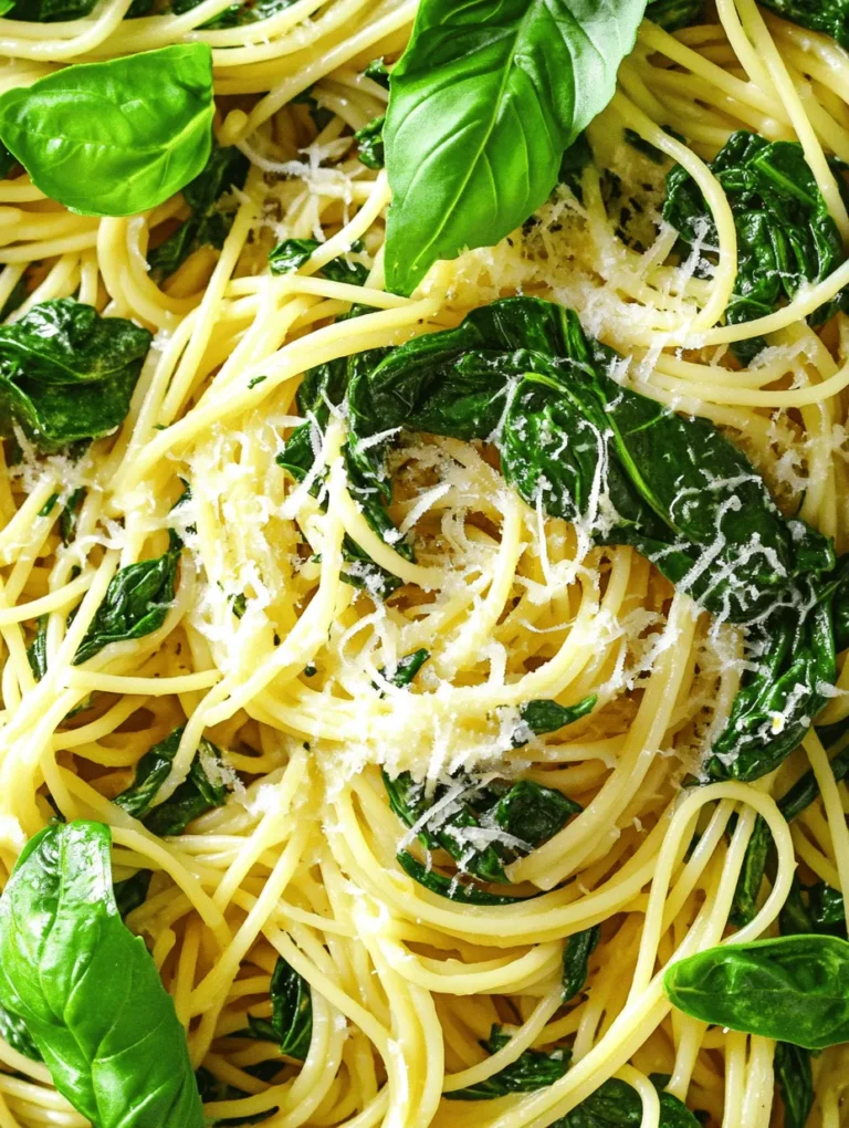 When it comes to weeknight dinners that are both quick and bursting with flavor, Zesty Lemon Spinach Pasta stands out as a favorite among many home cooks. This vibrant dish, featuring the tanginess of fresh lemon and the earthy goodness of spinach, offers a delightful balance of taste and nutrition. Whether you’re a busy professional looking for a no-fuss meal or a culinary enthusiast eager to experiment with fresh ingredients, this pasta recipe promises to deliver satisfaction on all fronts.