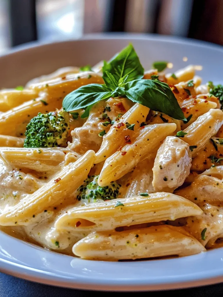 If you're in search of a comforting yet nutritious meal that can be whipped up in no time, look no further than creamy broccoli and chicken penne. This delightful dish combines the satisfying texture of al dente pasta with tender chicken and vibrant broccoli, all enveloped in a rich, velvety sauce. Creamy pasta dishes have long been a favorite for their indulgent flavors and heartwarming qualities, making them a staple on tables across the globe.