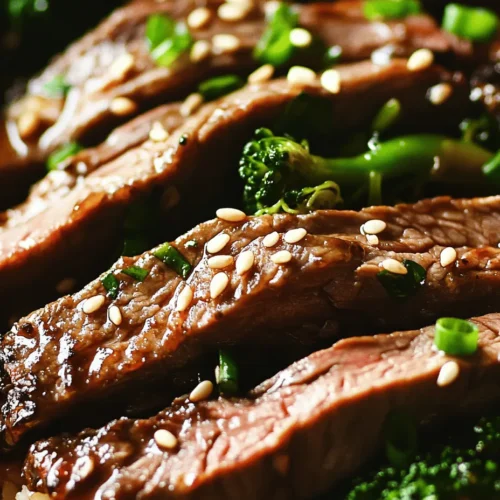 Asian cuisine has captivated the palates of food lovers around the globe, and among its many vibrant offerings, the Sizzling Beef & Broccoli Delight holds a special place. This dish is not just a feast for the taste buds; it is a celebration of flavors, textures, and nutritional benefits. The star of this recipe, flank steak, is known for its tender, savory quality, while fresh broccoli adds a delightful crunch that complements the meat beautifully. This dynamic duo creates a harmonious blend that makes the Sizzling Beef & Broccoli Delight a perfect choice for a weeknight dinner, as it can be prepared in under an hour.