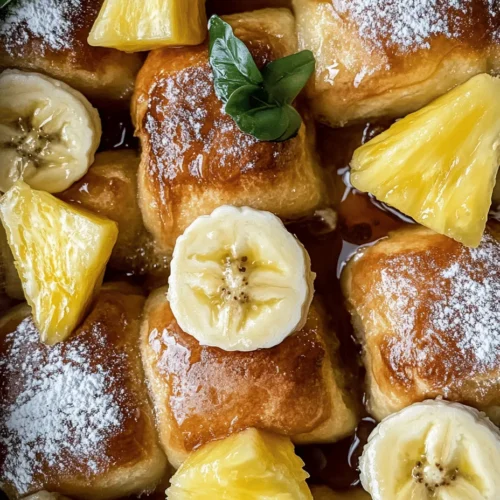 The Aloha Breakfast Delight is not just a meal; it embodies the spirit of Hawaii and the vibrant culinary landscape of the islands. This dish, which combines the sweetness of tropical fruits with the comforting texture of Hawaiian sweet rolls, serves as a loving tribute to the rich flavors and traditions of Hawaiian cuisine. Each bite encapsulates the essence of the islands, making it a delightful way to start your day.