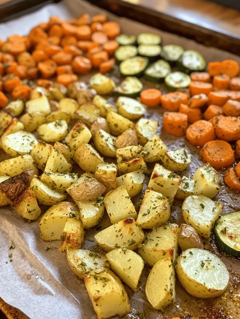Are you looking for a healthy and delicious side dish that complements a variety of main courses? Look no further than Garlic Herb Roasted Potatoes, Carrots, and Zucchini! This vibrant medley of seasonal vegetables not only adds color to your plate but also enhances the nutritional value of your meal. Roasting vegetables is one of the simplest ways to bring out their natural sweetness and flavor, making them a favorite among both home cooks and professional chefs alike.