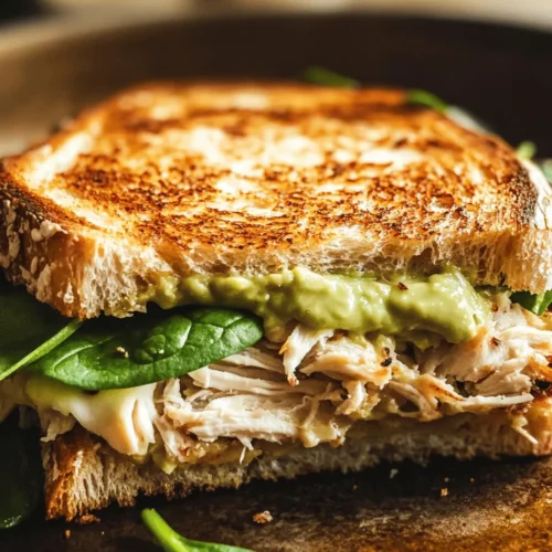 In a world where culinary creativity meets the need for quick, nutritious meals, the Chicken Avocado Melt Sandwich emerges as a standout choice. This sandwich artfully combines tender, seasoned chicken breast with creamy avocado and gooey mozzarella cheese, all nestled between slices of hearty whole grain or sourdough bread. It’s a delicious option that caters to both lunch and dinner cravings, ensuring that you enjoy a satisfying bite every time. With its blend of flavors and textures, this sandwich is sure to leave your taste buds singing.
