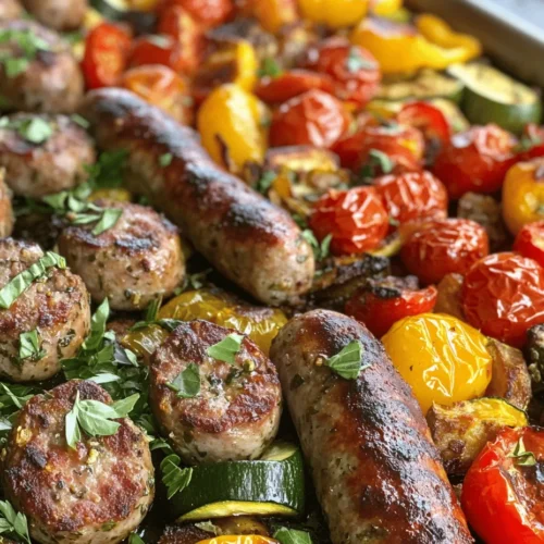 In the fast-paced world of meal preparation, finding a dish that is both delicious and easy to make can often feel like a challenge. Enter the Sizzling Sheet Pan Sausage & Veggies—a one-pan wonder that not only delivers on flavor but also simplifies your cooking process. This vibrant dish combines juicy Italian sausages with a medley of colorful vegetables, making it a perfect weeknight meal or a crowd-pleaser for gatherings. In this article, we will explore the intricacies of this delightful recipe, from its ingredients to cooking techniques, ensuring you have everything you need to create this culinary masterpiece.