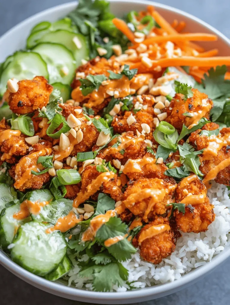 The Bang Bang Chicken Bowl is a vibrant and delightful dish that tantalizes the taste buds with its unique combination of flavors, textures, and nutritional benefits. This bowl is not only visually appealing but also serves as a perfect option for weeknight dinners, meal prep, or anyone looking to maintain a healthy lifestyle without sacrificing flavor. Packed with lean protein, fresh vegetables, and wholesome carbs, the Bang Bang Chicken Bowl is a well-rounded meal that caters to a variety of dietary preferences.