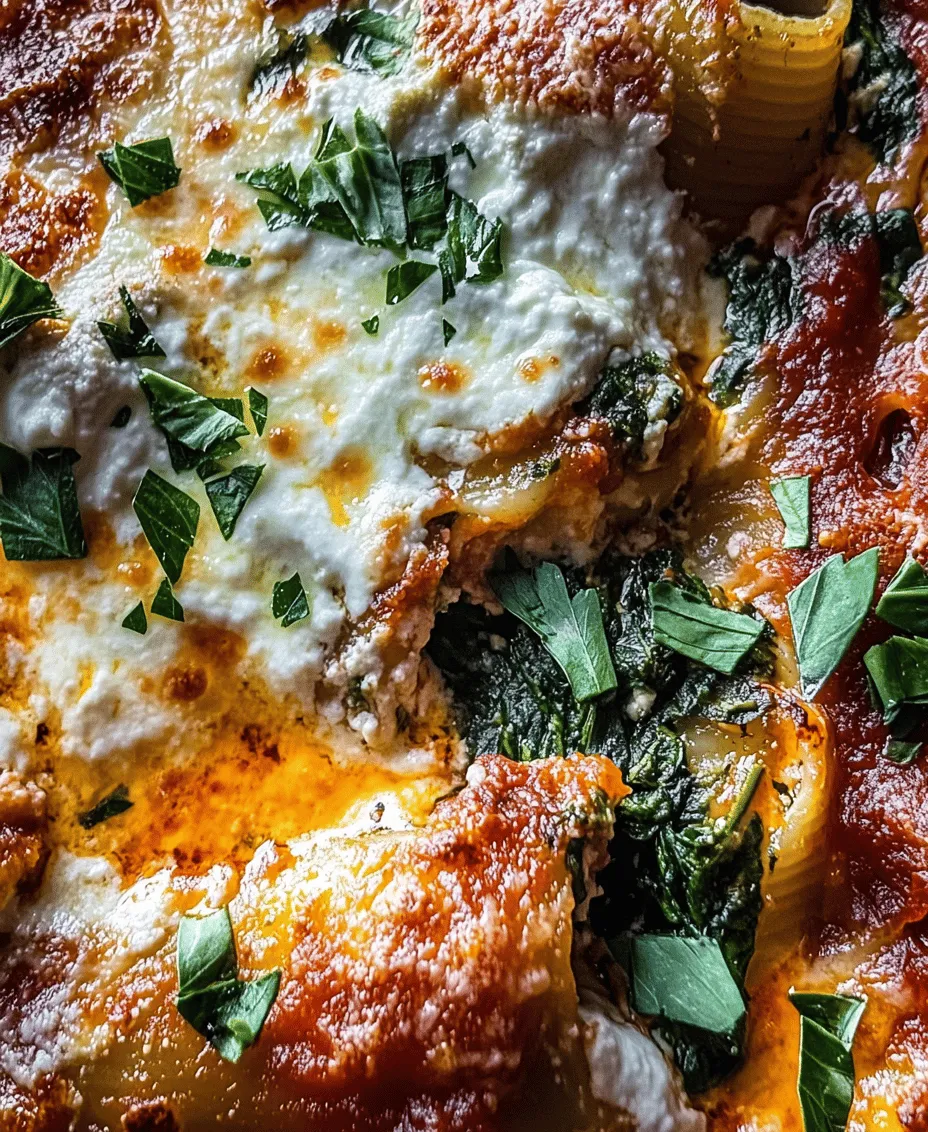 If you're searching for a comforting, satisfying dish that combines both nutrition and indulgence, look no further than spinach and ricotta stuffed shells. This Italian classic features large pasta shells that are generously filled with a rich blend of creamy ricotta cheese and fresh spinach, all topped with a luscious marinara sauce and baked to perfection. The result is a delightful harmony of flavors and textures; the creamy filling contrasts beautifully with the slightly tangy sauce, while the pasta shell provides the perfect vessel to hold this delicious concoction.