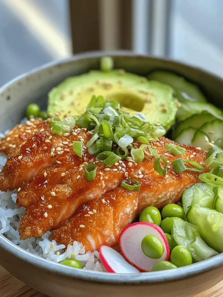 At the heart of the Crispy Salmon and Rice Bowl lies the star ingredient—fresh salmon. This fish is renowned for its rich flavor, buttery texture, and exceptional nutritional profile. Salmon is an excellent source of high-quality protein, omega-3 fatty acids, and essential vitamins and minerals, including vitamin D and B vitamins. These nutrients play a vital role in promoting heart health, supporting brain function, and reducing inflammation.