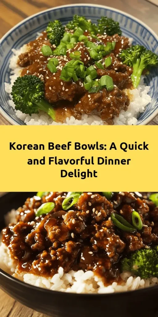 Elevate your weeknight dinner with this savory Korean beef bowl! Packed with flavor from ground beef, garlic, and a spicy-sweet sauce, this dish comes together in just 25 minutes. Toss in fresh broccoli for a healthy crunch and serve it over fluffy rice. Finished with green onions and sesame seeds, it's both delicious and visually appealing. Perfect for busy nights or meal prep, this recipe serves four and is sure to impress your family. Enjoy a taste of Korea at home!