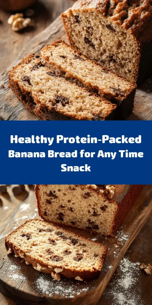 Discover the deliciousness of this Protein Power Banana Bread! Packed with the goodness of ripe bananas, Greek yogurt, and protein powder, each slice offers a nutritious boost with about 10 grams of protein. Perfect for breakfast or a snack, this easy recipe combines whole wheat flour, oats, and optional dark chocolate chips or nuts for added texture. Bake up a loaf today for a wholesome treat you won't be able to resist! Enjoy warm or at room temperature.
