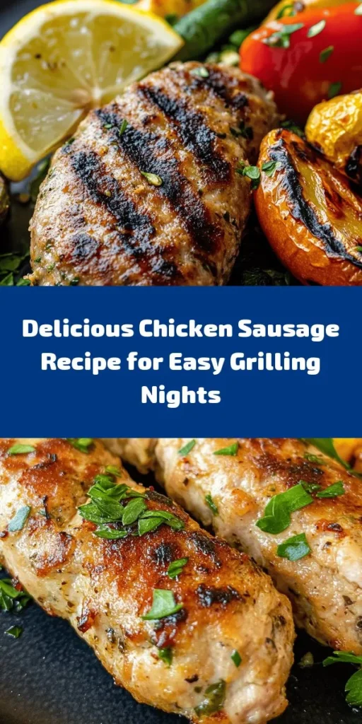 Discover the joy of homemade Chicken Sausage Delight! This flavorful dish features ground chicken mixed with sautéed onions, garlic, fresh herbs, and parmesan, all seasoned to perfection. Whether you choose to stuff the mixture into natural casings for traditional sausages or shape patties, grilling or pan-searing brings out the best flavors. Finished with a drizzle of lemon juice, it's a delicious meal that pairs beautifully with your favorite sides. Perfect for family dinners or meal prep!