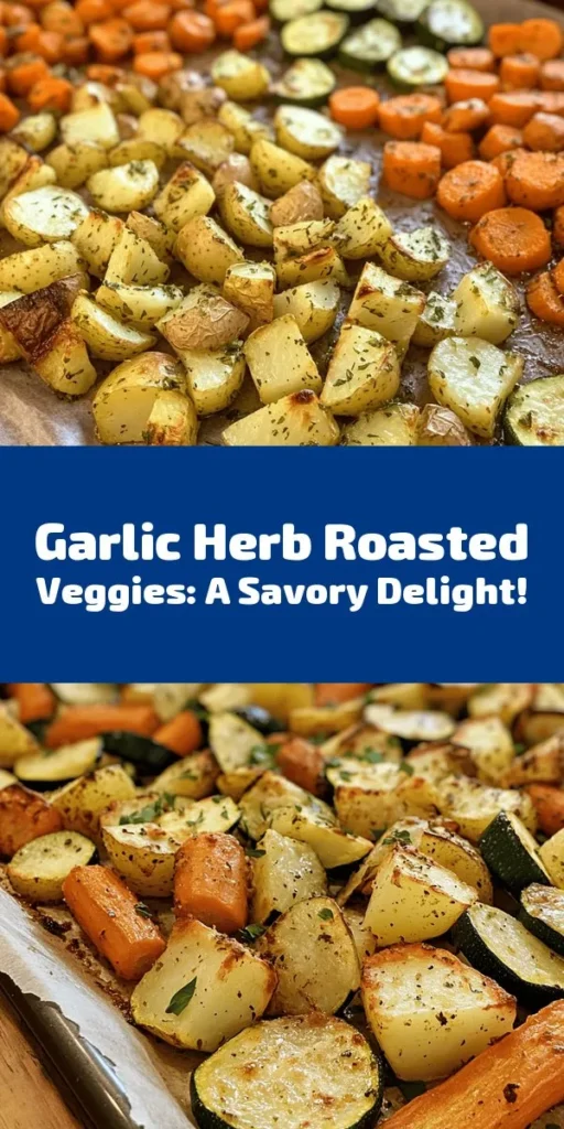 Add a burst of flavor to your dinner with this Garlic Herb Roasted Potatoes, Carrots, and Zucchini recipe! It's simple to make and packed with deliciousness. With just a few ingredients like garlic, olive oil, and fresh herbs, these oven-roasted veggies turn golden brown and crispy in just 30 minutes. Perfect as a side dish or a light main, it's a colorful way to enjoy your veggies. Try it tonight and impress your family!