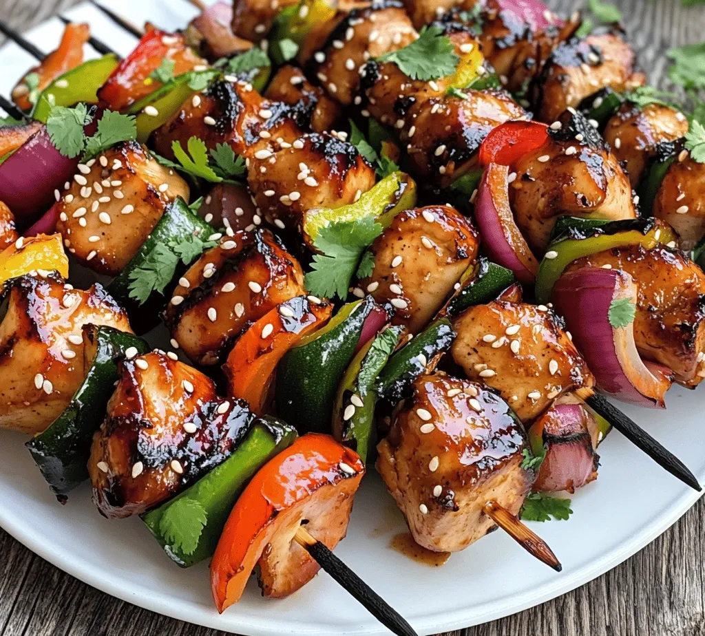 When it comes to making kabobs, the choice of meat is crucial. For our Honey Garlic Asian Chicken Kabobs, boneless chicken thighs are preferred over chicken breasts for several reasons. Firstly, chicken thighs are known for their rich flavor and juiciness, which makes them ideal for grilling. The dark meat retains moisture better than white meat, ensuring that your kabobs are succulent and tender, even after being cooked over high heat. Additionally, the higher fat content in chicken thighs allows for a more robust flavor profile, which beautifully complements our sweet and savory marinade.