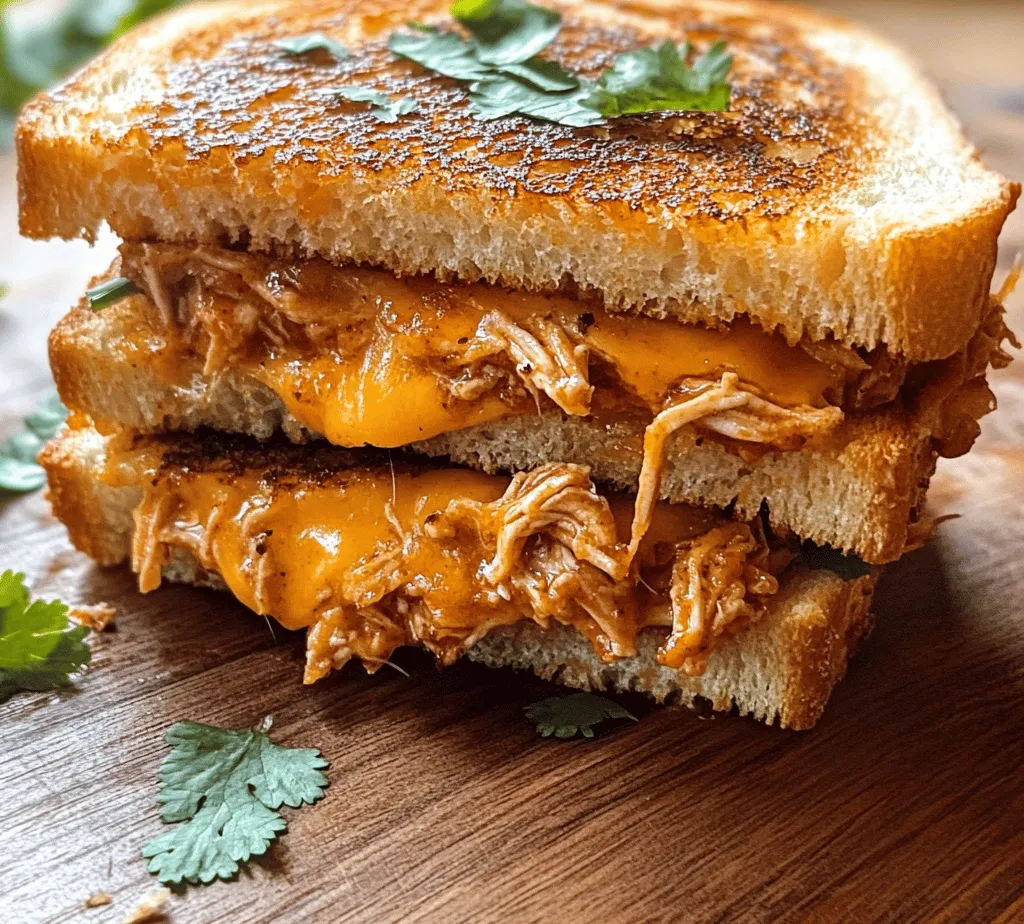 Grilled cheese sandwiches have long held a special place in the hearts and stomachs of comfort food lovers everywhere. This classic dish, known for its crispy, buttery exterior and gooey, melty cheese center, is a go-to for many when seeking solace in a simple yet satisfying meal. However, the BBQ Chicken Grilled Cheese takes this beloved staple to a whole new level by infusing it with the smoky, tangy sweetness of barbecue chicken.