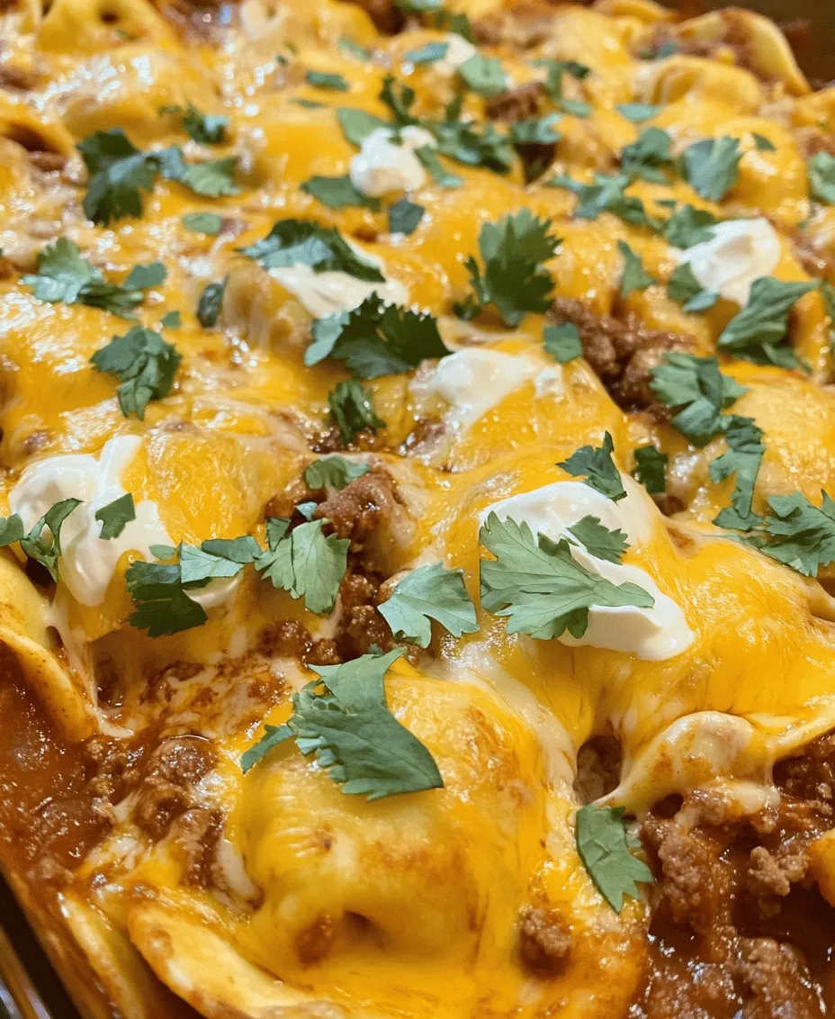 To fully appreciate the Cheesy Beef Enchilada Tortellini, let’s dive into the key components of the recipe. Each ingredient plays a crucial role in building the dish’s flavor and texture, ensuring a satisfying culinary experience.