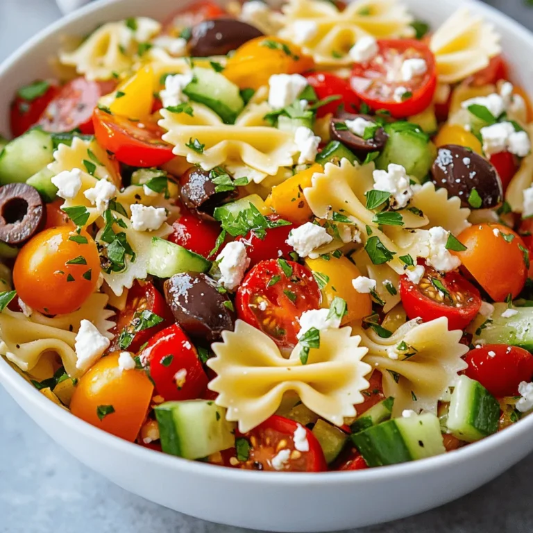 Pasta salads are a beloved dish that graces tables at gatherings, picnics, and potlucks, celebrated for their versatility and ease of preparation. They offer a delightful way to combine flavors, textures, and colors, making them not only a treat for the taste buds but also a feast for the eyes. Among the vast array of pasta salads, the Bow Tie Bliss Pasta Salad stands out as a vibrant and delicious option that is sure to impress guests at any occasion.