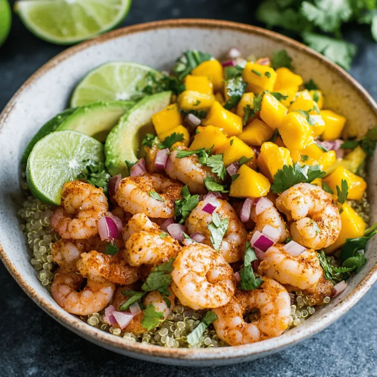If you're searching for a dish that embodies the essence of fresh, vibrant flavors, look no further than Shrimp and Avocado Bowls with Mango Salsa and Lime-Chili Sauce. This delightful recipe merges the sweetness of ripe mango with the creamy richness of avocado and the succulent taste of perfectly seasoned shrimp. Not only does this dish tick all the boxes for a healthy meal, but it also offers a refreshing twist that makes it a perfect choice for any occasion—be it a casual lunch, a festive dinner, or an outdoor gathering with friends.