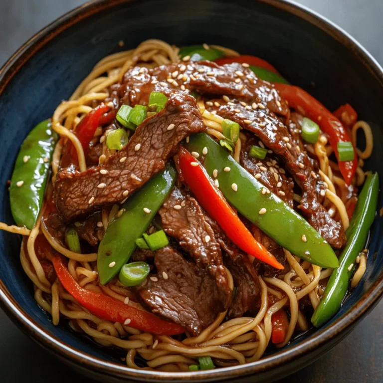 In the world of quick and satisfying meals, Hoisin Beef Noodles stand out as a delightful fusion of flavors and textures. This dish combines tender flank steak with vibrant vegetables and a rich, savory hoisin sauce, making it an ideal choice for a weeknight dinner or any occasion when you're craving something delicious yet uncomplicated. With its roots deeply embedded in Asian cuisine, Hoisin Beef Noodles encapsulate the essence of balance and harmony that characterizes many traditional dishes.
