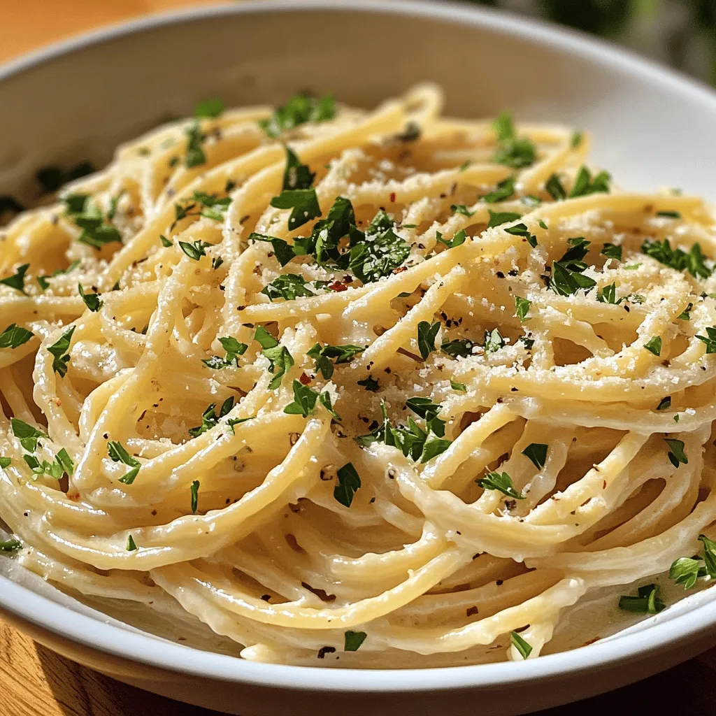 Garlic Parmesan Pasta is the epitome of a comforting dish. It combines simple ingredients to create something that feels indulgent, yet it can be whipped up in a matter of minutes. The appeal lies in its versatility; you can serve it as a main course or as a side, pair it with grilled chicken, sautéed vegetables, or enjoy it on its own. It’s also a fantastic way to impress guests without spending hours in the kitchen.