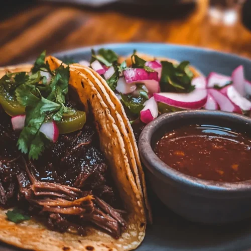 Birria traces its roots to the state of Jalisco, Mexico, where it was traditionally made with goat meat. The dish historically symbolized celebration and festivity, often served at weddings and special occasions. Over time, variations emerged, particularly the use of beef, which has become the most popular adaptation in modern cuisine. The meat is typically marinated with a blend of spices and herbs, then slow-cooked to perfection, resulting in a dish that is tender, flavorful, and deeply satisfying.
