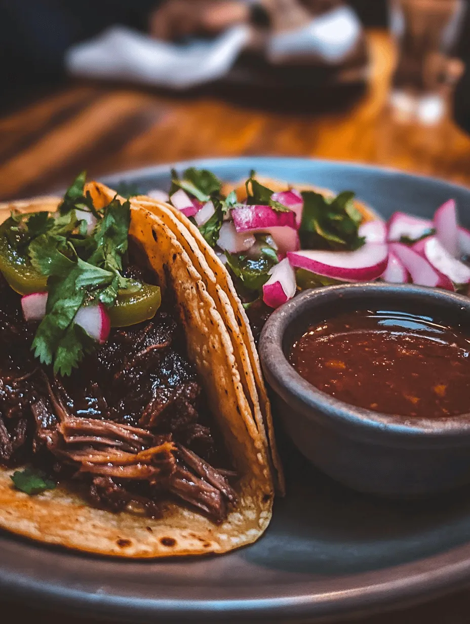 Birria traces its roots to the state of Jalisco, Mexico, where it was traditionally made with goat meat. The dish historically symbolized celebration and festivity, often served at weddings and special occasions. Over time, variations emerged, particularly the use of beef, which has become the most popular adaptation in modern cuisine. The meat is typically marinated with a blend of spices and herbs, then slow-cooked to perfection, resulting in a dish that is tender, flavorful, and deeply satisfying.