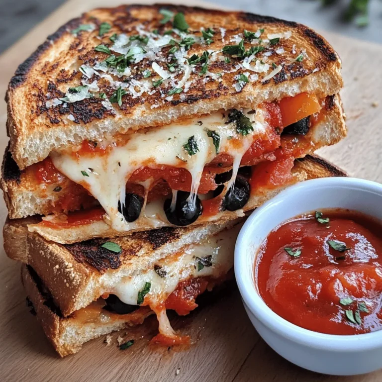 In the world of comfort food, few dishes can match the allure of a perfectly grilled cheese sandwich. This timeless classic, loved by both children and adults alike, has been a staple in households for generations. Its simplicity and satisfying taste make it a go-to option for a quick meal or a cozy snack. But what happens when you take this beloved dish and infuse it with the mouthwatering flavors of pizza? Enter the Pizza Grilled Cheese Delight—a culinary creation that marries the gooeyness of melted mozzarella, the zesty notes of marinara sauce, and the savory toppings of your favorite pizza, all nestled between two slices of crispy sourdough.