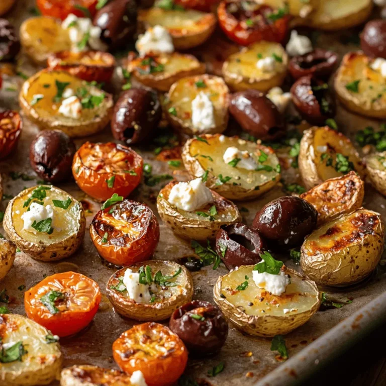 Greek Feta Roast Potatoes are a delightful dish that epitomizes the vibrant flavors and culinary traditions of Greece. This dish, celebrated for its simplicity and depth of flavor, showcases the Mediterranean diet's emphasis on fresh ingredients and healthy cooking methods. With crispy, golden potatoes infused with the tangy richness of feta cheese, this recipe offers a taste of Greece that is both comforting and refreshing.