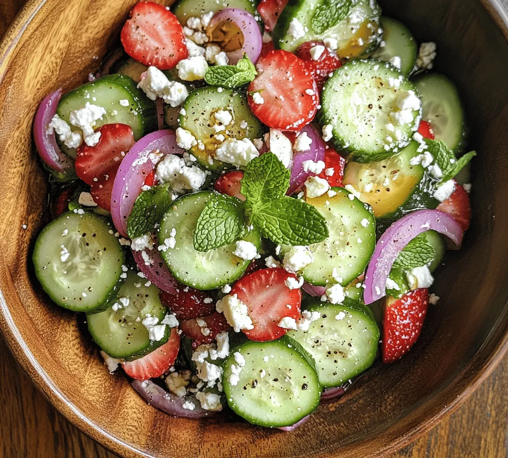As the sun shines brighter and the temperatures rise, the allure of summer dining beckons us to embrace light, refreshing meals that invigorate the senses. One such delightful dish that embodies the essence of summer is the Refreshing Cucumber Strawberry Salad. This vibrant salad features a harmonious blend of crisp cucumbers and juicy strawberries, creating a perfect balance of flavors that tantalizes the palate. The combination of fresh ingredients not only delights your taste buds but also offers a healthy addition to any meal, making it an ideal choice for summer gatherings, picnics, or simply as a refreshing side dish at home.