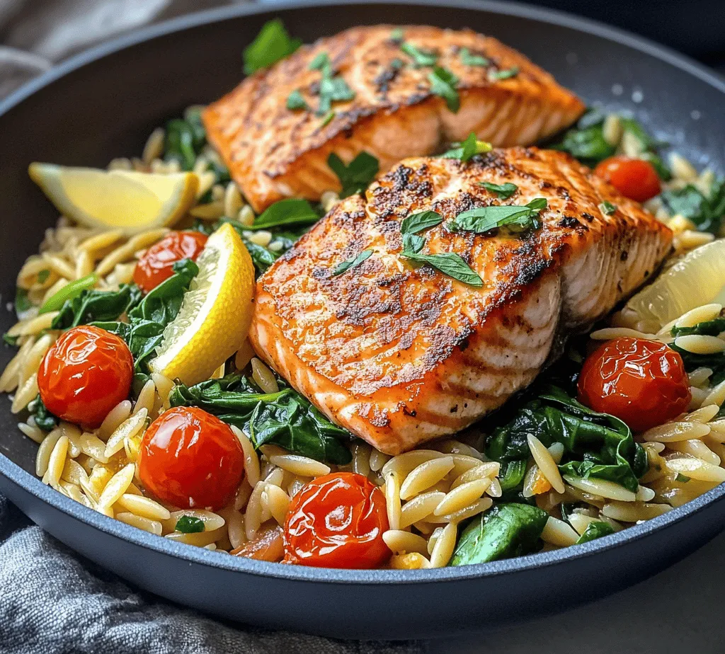 Salmon is a star ingredient in this dish, known for its rich, buttery flavor and impressive nutritional profile. It is an excellent source of omega-3 fatty acids, which are essential for heart health, brain function, and reducing inflammation. A single serving of salmon provides a substantial amount of protein, making it a perfect choice for maintaining muscle mass and overall health.