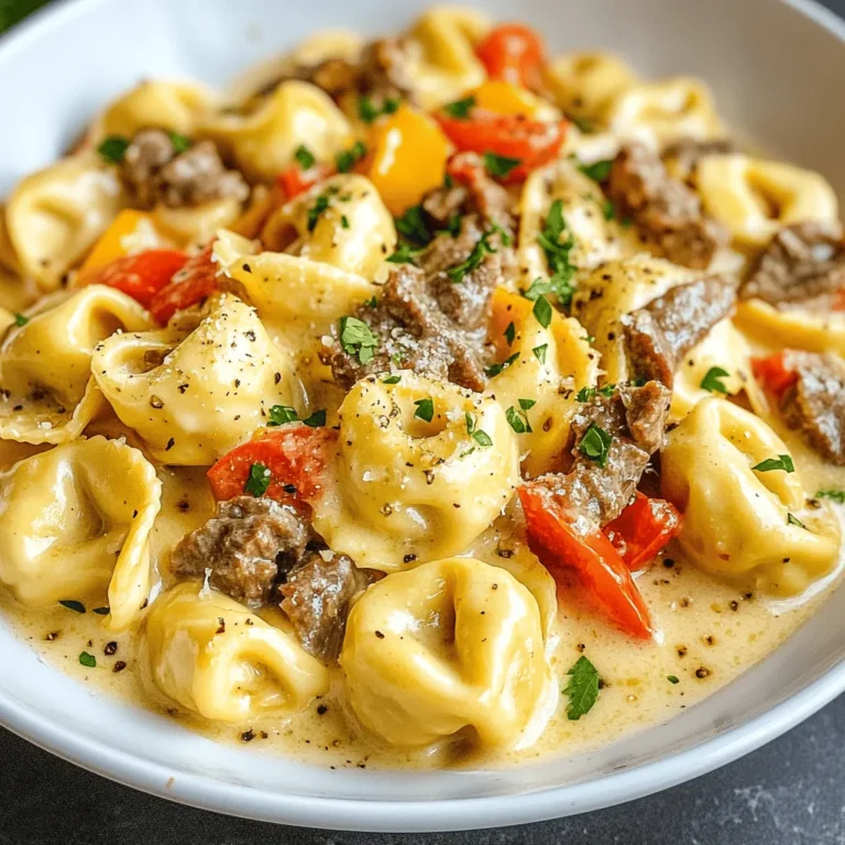 The culinary world is full of delicious traditions, and two iconic dishes that have stood the test of time are the classic cheesesteak and the comforting tortellini. Each has its own loyal following, with cheesesteaks celebrated for their savory, meaty goodness and tortellini revered for their versatility and rich flavors. But what happens when these two beloved dishes collide? You get Cheesesteak Tortellini in Rich Provolone Sauce—a comforting fusion dish that combines the robust flavors of a cheesesteak with the delightful chew of tortellini.