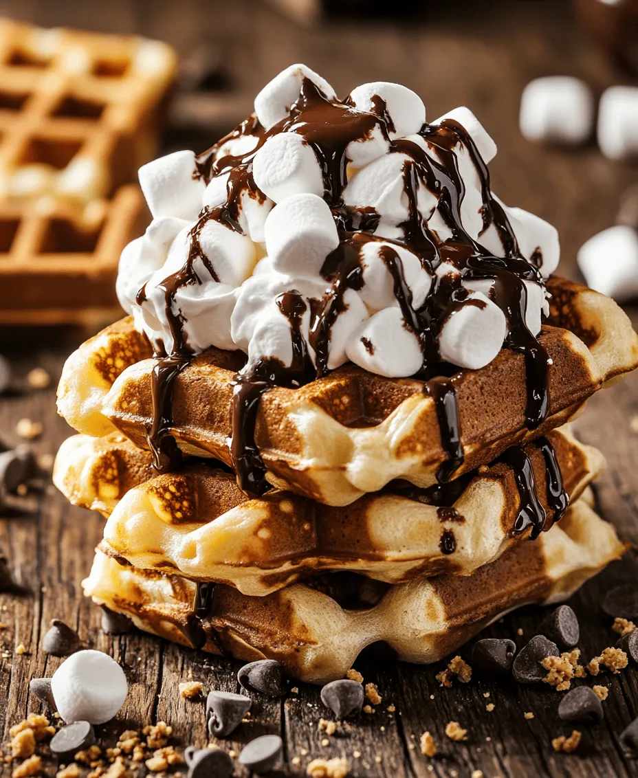S'mores are a beloved classic that evoke summertime memories of campfires, laughter, and gooey treats. This iconic combination of graham crackers, melted chocolate, and toasted marshmallows captures the essence of childhood nostalgia and the great outdoors. The appeal of s'mores transcends seasons and occasions, making them a perennial favorite for both kids and adults alike. But what if we told you that you could enjoy the delightful flavors of s'mores in a new and exciting form? Enter the Indulgent S’mores Waffles, a creative twist that brings the beloved campfire treat into the breakfast realm.