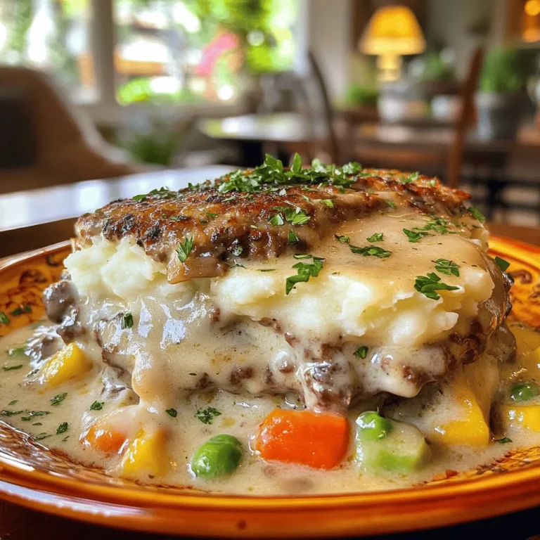 Explore the comforting and hearty world of Amish cuisine with this delightful recipe for Amish Hamburger Steak Bake. This dish brings together the rich flavors of seasoned ground beef, creamy mushroom sauce, and fluffy mashed potatoes, making it a perfect family dinner option. Easy to prepare and incredibly satisfying, this recipe is accessible for cooks of all skill levels. Whether you’re a seasoned chef or just starting, the Amish Hamburger Steak Bake promises a fulfilling dining experience that evokes warmth and tradition.