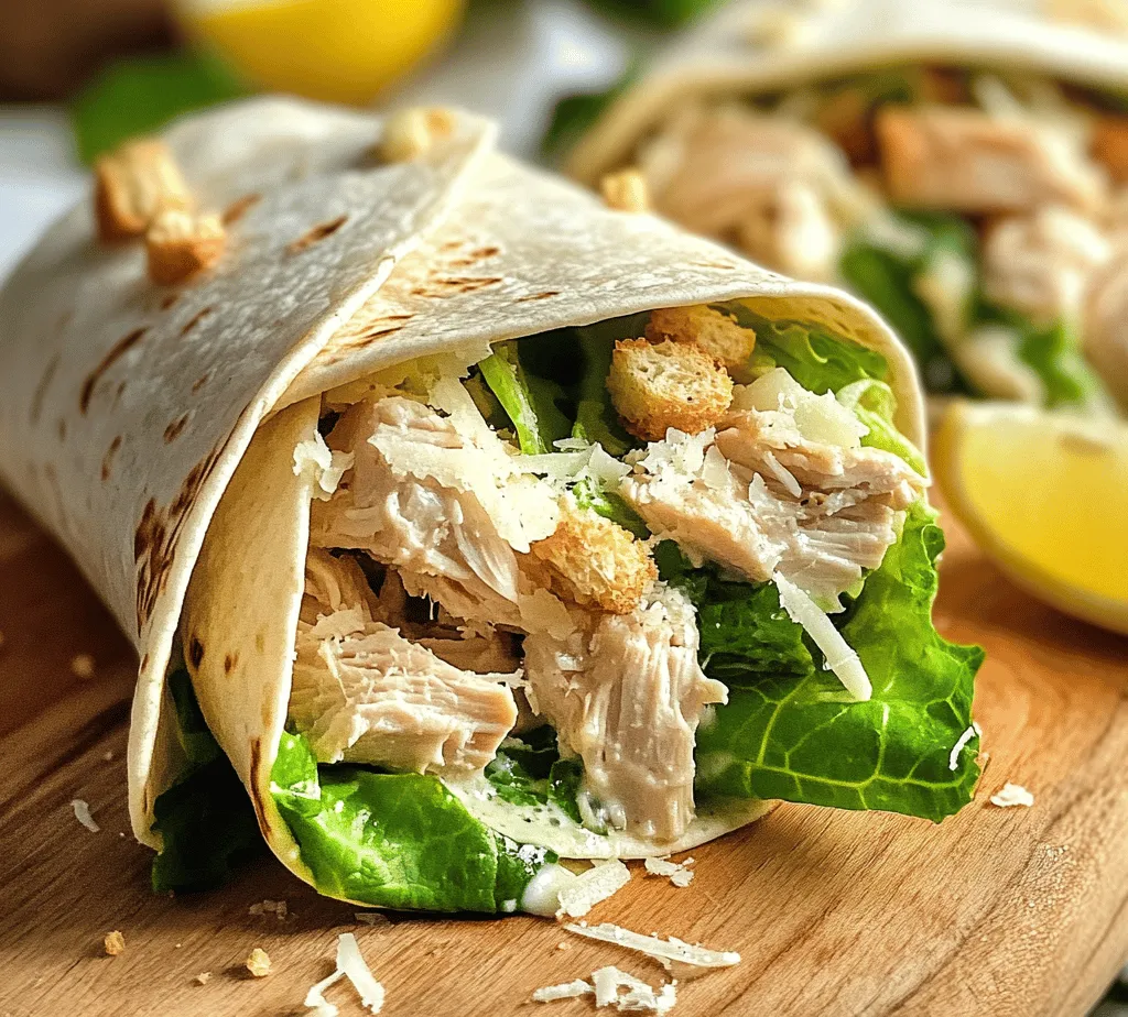 The Chicken Caesar Wrap is a delightful meal that offers a perfect blend of flavor, convenience, and nutrition. As an adaptation of the beloved Caesar salad, this wrap transforms the classic dish into a portable and easy-to-enjoy format. Whether you're preparing a quick lunch for work, planning a picnic, or looking for a satisfying dinner option, the Chicken Caesar Wrap is an excellent choice. Its combination of savory grilled chicken, crisp romaine lettuce, rich Caesar dressing, and a sprinkle of Parmesan cheese creates a tantalizing flavor profile that appeals to a wide range of palates.